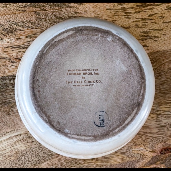 Hall China casserole dish with lid Art Deco design VTG MCM - Picture 4 of 7